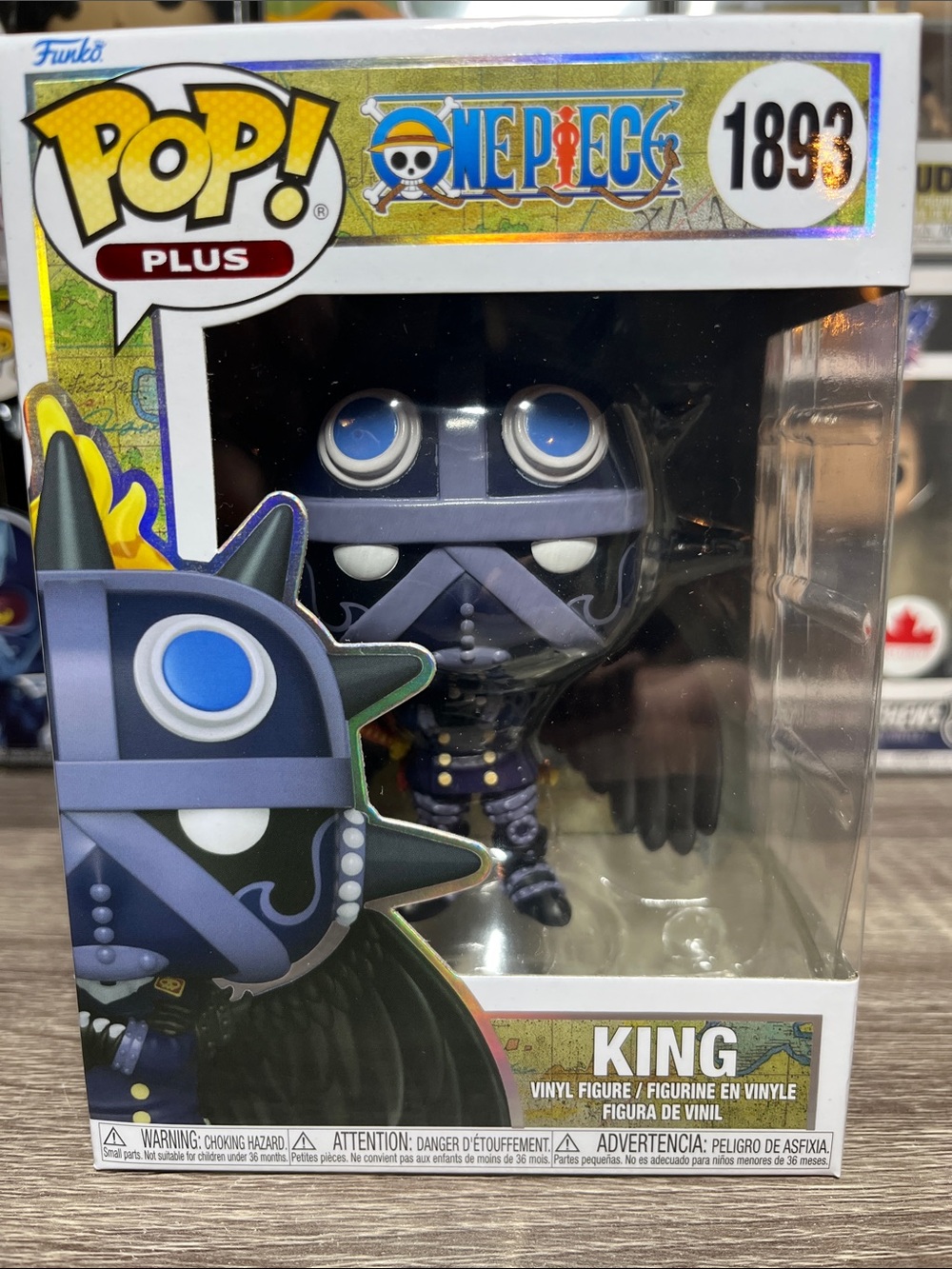Funko Pop! Plus One Piece KING Vinyl Figure - Blue, Black